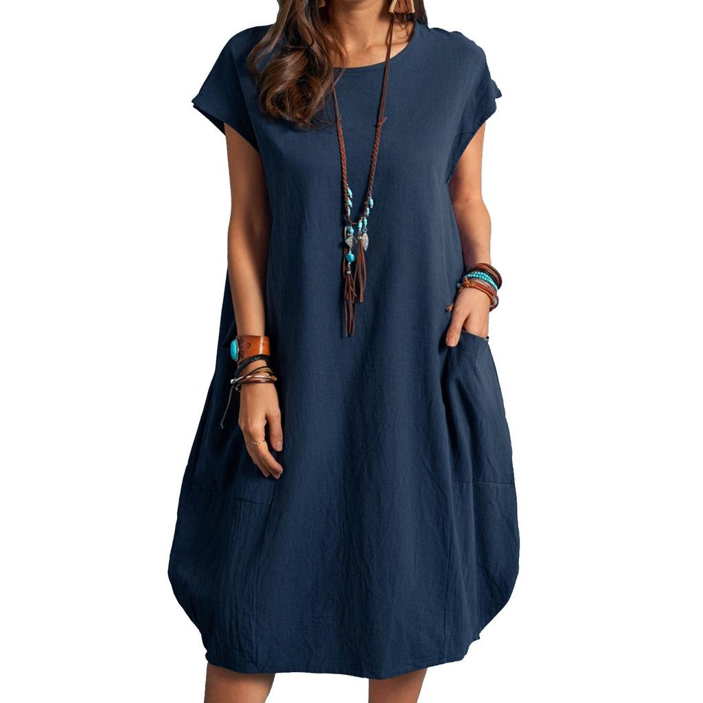 Elegantes Sommerkleid für Damen mit Taschen - Bequem und Hochwertig