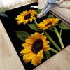 3D Sunflower Carpet Non-slip Floor Mat Bedroom Living Room Large Area Rugs Home Decor Floral Doormat Entrance Mat Tapis Salon