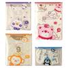 10PCS Storage Bag Transparent Zippered Storage Bag with Writing Label Area Moisture Resistant Organization Bag for Home Travel Packing