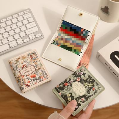 Flower Card Bag Female Niche Advanced Sense Anti-degaussing Card Sleeve Multi-card Cute Small Large Capacity Coin Wallet New