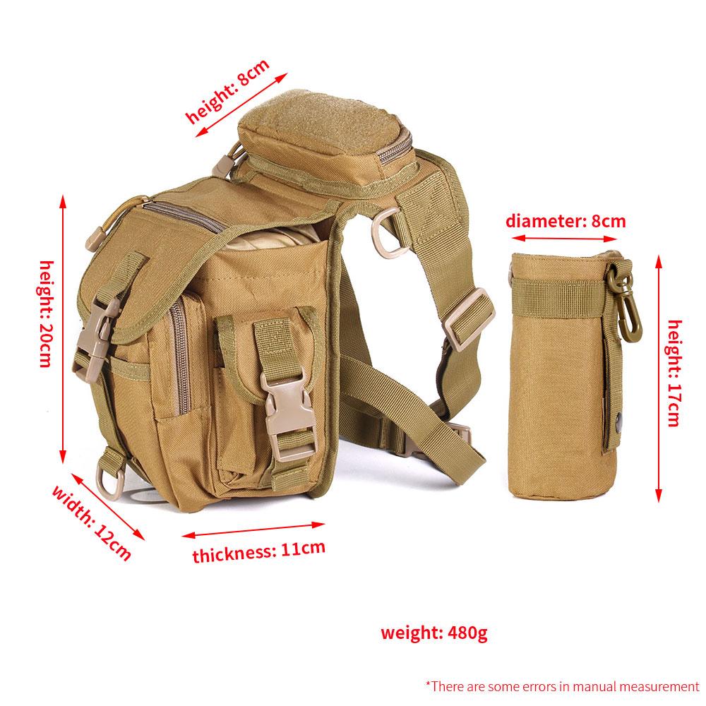 2021 sinek balıkçı çantası bacak üzerinde kemer bel koşu spor kamp çantası su geçirmez mücadele Oxford yem makarası koruyucu kapak