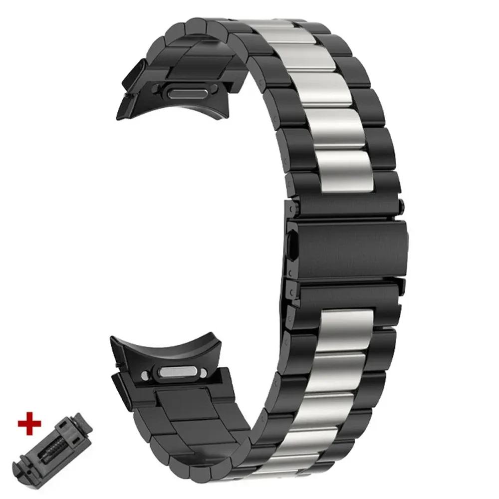 No Gaps Quick Fit Stainless Steel Strap For Samsung Galaxy Watch7 40 44MM FE/6/Classic 43 47mm Band For Watch 5Pro 45mm Bracelet