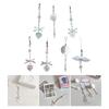 Stylish Bowknot Phone Chain Ornament Heart Beaded Cellphone Pendant Phone Lanyard Bag Charm for Fashionable Individuals