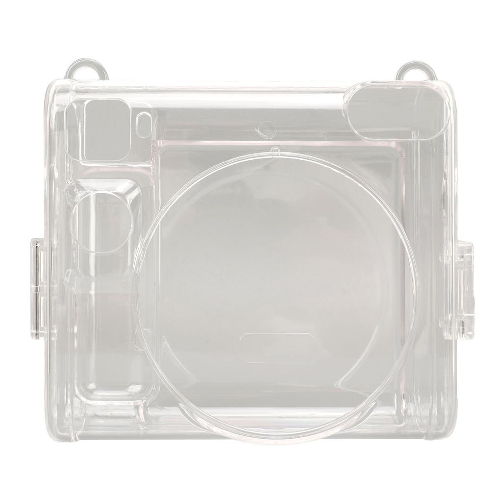 Instant Camera Case Protective Cover Clear Hard Shell with Adjustable Detachable Strap Instant Camera Accessory for