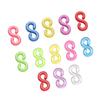 500pcs/Lot S Shape Clips Hook Plastic Connectors Clasp for DIY Charm Bracelet Jewelry Making Supplies Accessories