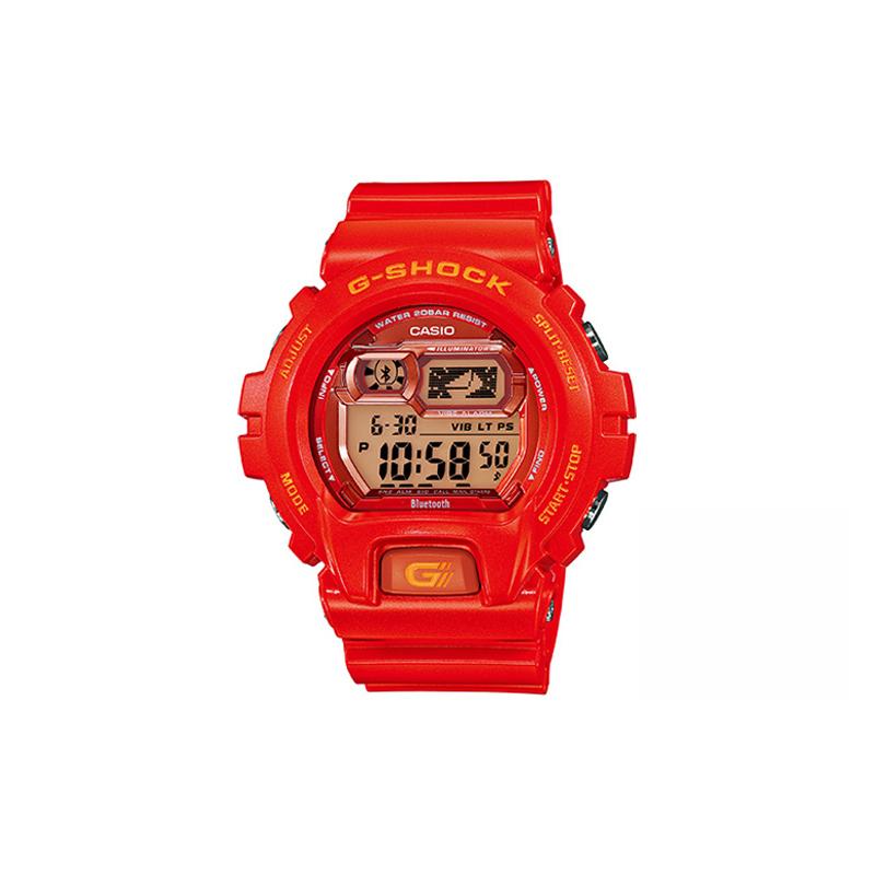 Casio LCD/Pointer Dual Display Series Shockproof and Waterproof Bluetooth Link Multi-Function Watch Quartz Movement Resin Strap Japanese GB-X6900-4