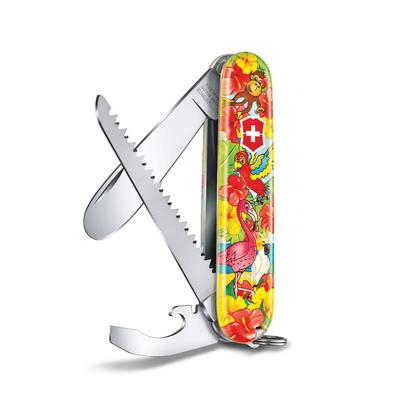 VICTORINOX Il mio primo Victorinox Animal Edition Pappagallo Coltello per bambini Outdoor [] 0.2373.E3