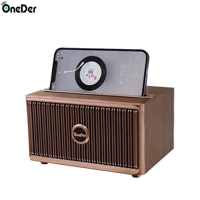 Huanda V6 Vintage Wooden Bluetooth Speaker