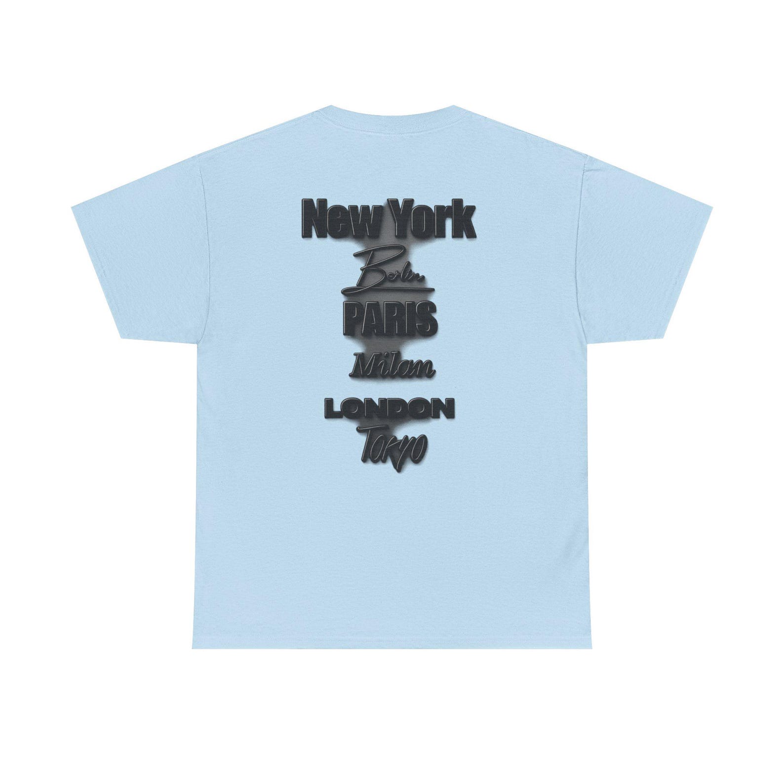 New York Paris London Tokyo Tee | City Names Graphic T-Shirt S
