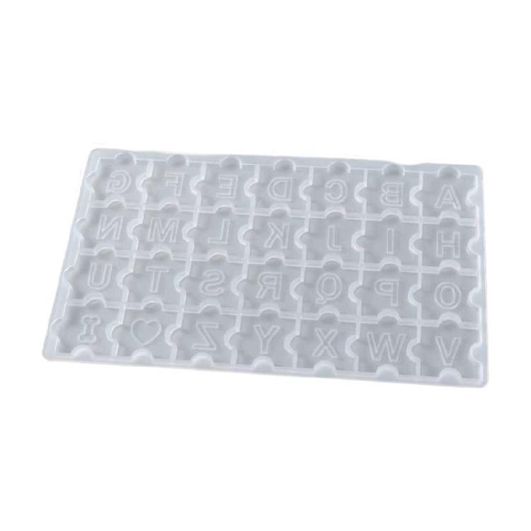 Professional Grade Silicone Charm Mold With Alphabets Number Cutout Designs Bracelet Earring Pendant Mold