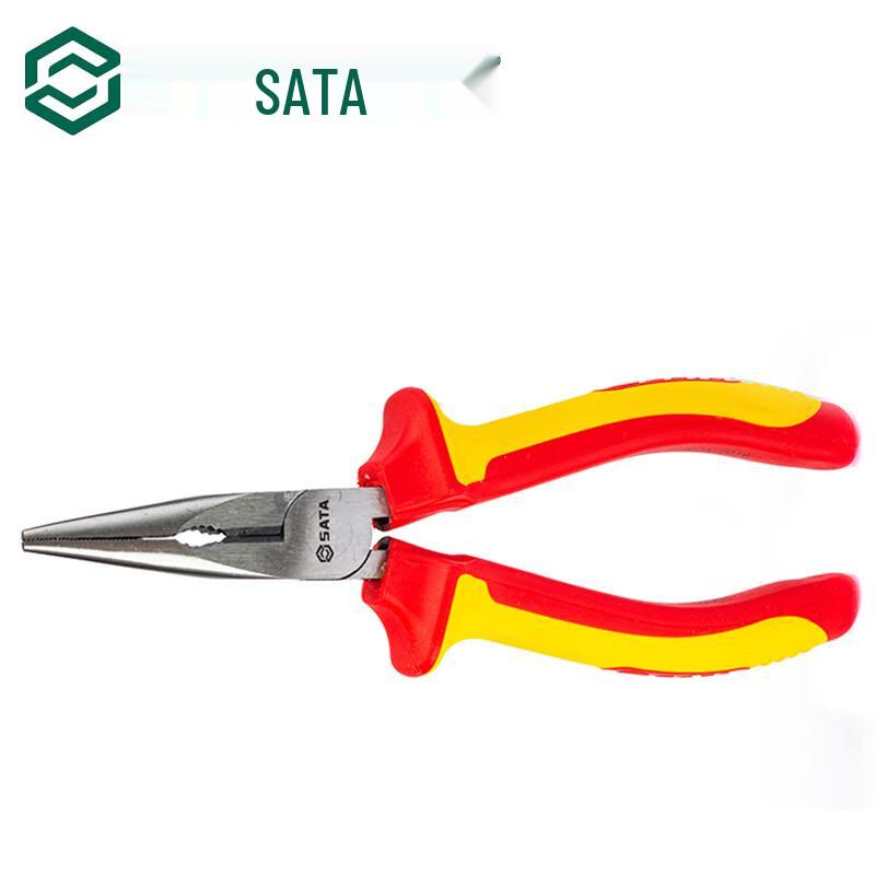 SATA VDE Insulated Needle Nose Pliers 6 inch
