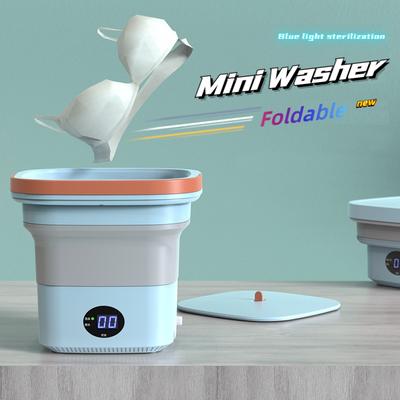 Zusammenklappbare Waschmaschine, tragbare Mini-Reinigungsmaschine zum Waschen von Unterwäsche, Unterhosen, Socken und kleiner Babykleidung