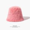 Rabbit Fur Plush Basin Hat Enlarged Hat Women's Winter Versatile Face Covering Warm Bucket Bucket Hat