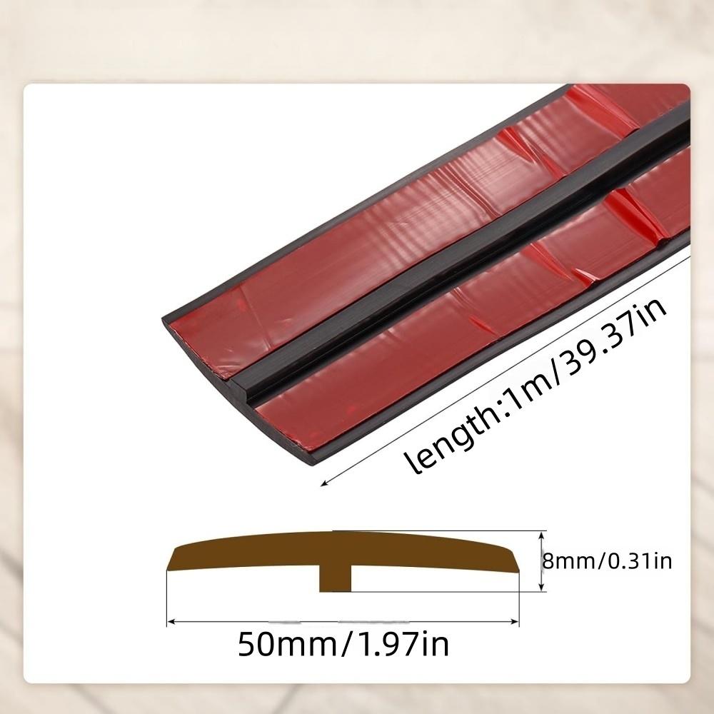 1Pc 1mX5cm  Self-adhesive Floor Edge Protection Floor Transition Strips Threshold Strips Decorative Strips Carpet Flooring