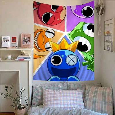 Regenbogen-Freunde-Wandteppich, Science-Fiction-Zimmerdeko, günstiger Hippie-Wandbehang