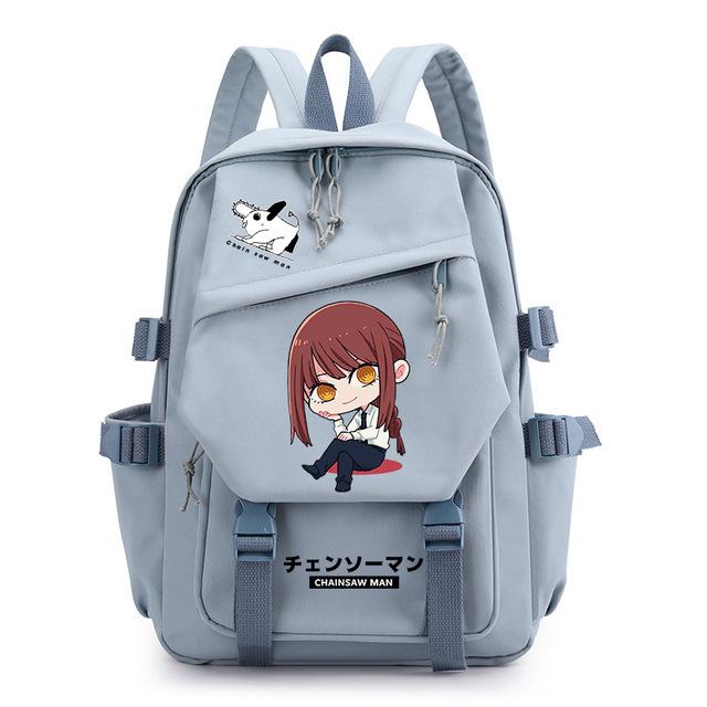 Chainsaw Man Anime Men'S And Women'S Backpack Cosplay Student School Bag Computer Travel Leisure
