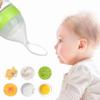 New Fashion Silicone Squeeze Feeding Bottle With Spoon Milk Bottle Food Rice Feeder