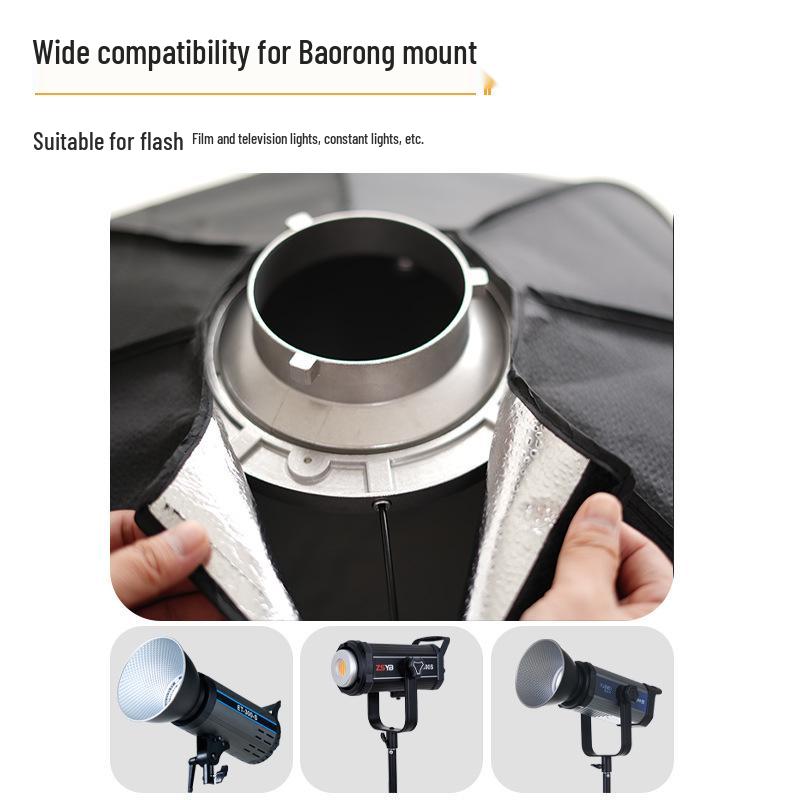 Yingbang 90CM Octagonal Softbox with Bowens Mount for Photography and Live Streaming