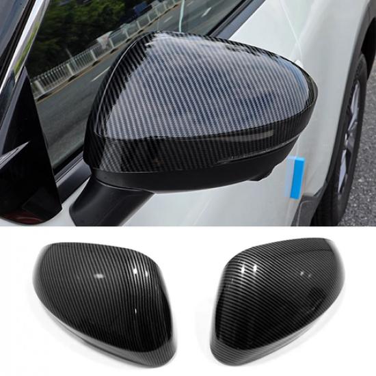 Carbon Fiber Rearview Mirror Cover Trim For Nissan Rogue -2024