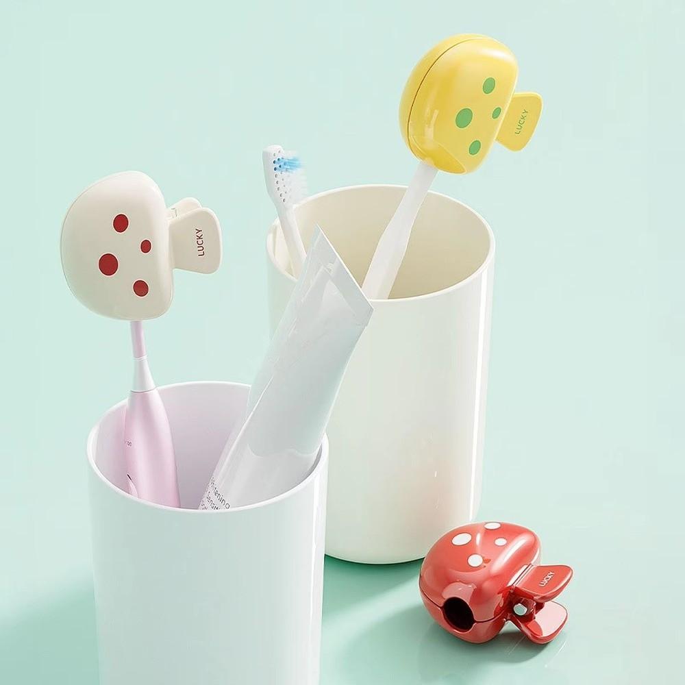 4pcs Plastic Toothbrush Protective Cover Cartoon Dustproof Head Cover  Bathroom Accessories