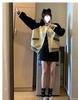 Women's Retro Baseball Jacket, Korean Style, Loose Fit, Long Sleeve, Autumn/Winter 2025.