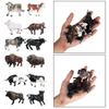 Cattle Decorative Figures Realistic Farm Animal Figurines Small Animals Educational Toys for Kids Home Decor