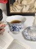European Coffee Cup Saucer Set Flower Tea Cups Set Porcelain English Afernoon Tea Cup and Saucer Coffee Ceramic Cups Mugs Gift