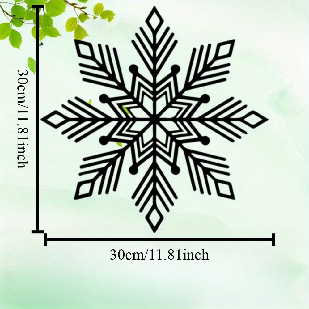 Metal Snowflake Wall Art Christmas Gift for Homeowners Powder Coated Decoration