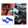 X AUTOHAUX Hose Separator Clamp Hose Clamp Fitting Adapter with Wrench for Car 4pcs Blue AN6