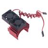 DC 5V RC Heat Sink High Velocity Fan Motor Radiator Fan Set for Traxxas Slash 4*4 VXL 1 10 RC Car