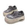 Spring and summer muffin bottom versatile breathable sardine cloth heightened thick-soled German training women's shoes ultra-light