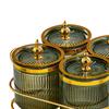 Dry Fruit Tray with Lid Appetizer Serving Plate Food Storage Container Snacks Dish Divided Nut Bowl