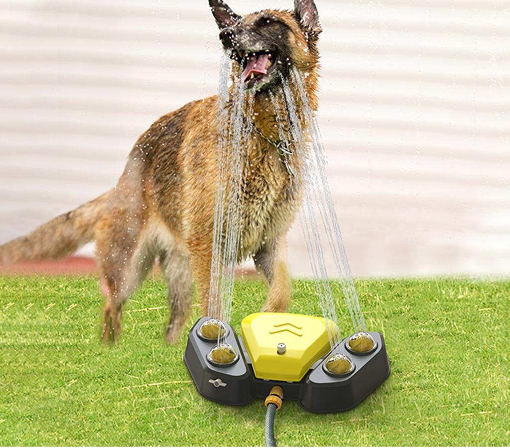Interactive Paw Pedal Design Dog Water Fountain Dog Garden Outdoor Step On Water Feeder Outdoor Dog Toy