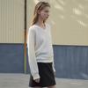 Hiikeu Wool Alpaca Plain Knit_Cream