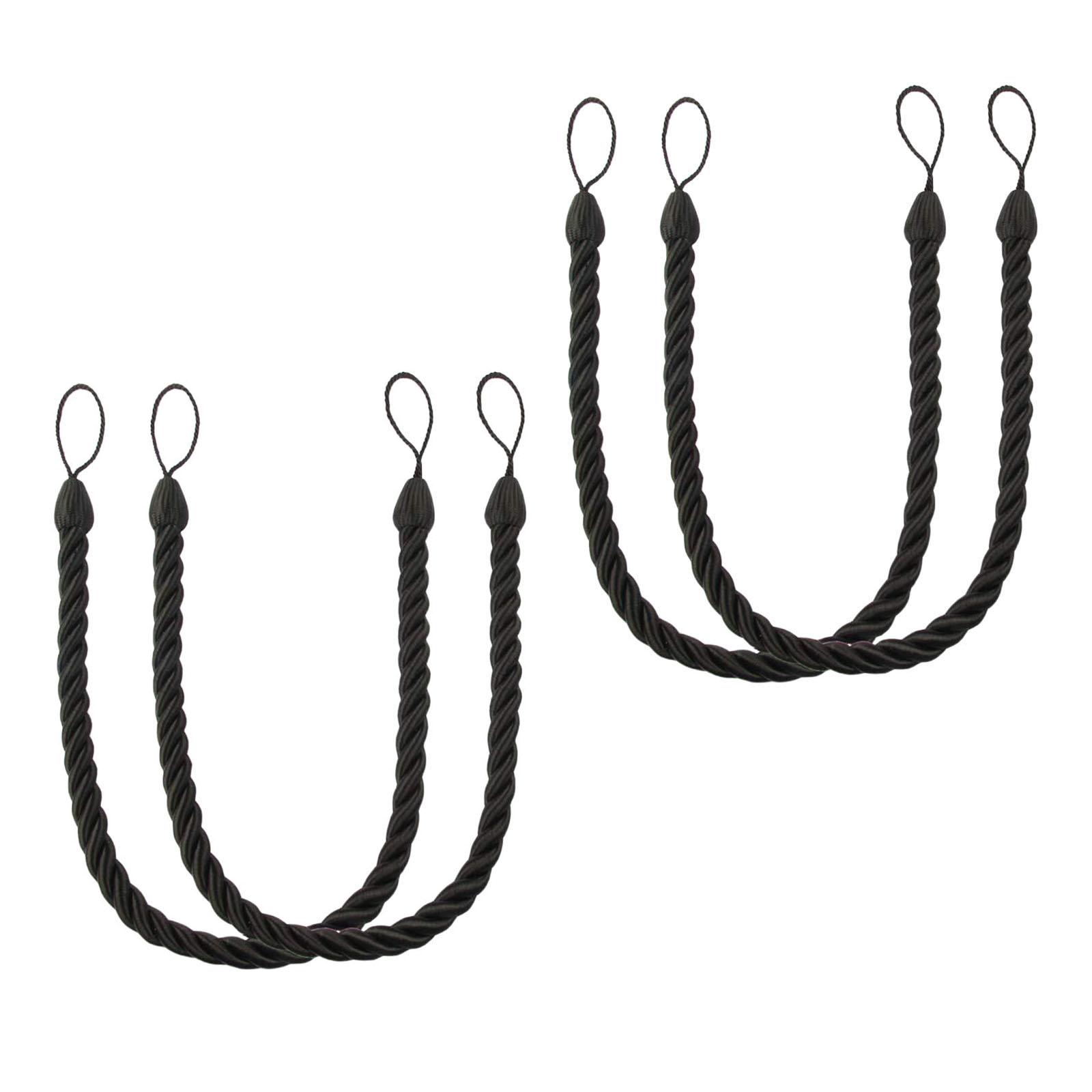 

4 шт. Натуральные хлопковые веревочные подхваты для штор, ручной работы, в стиле бохо, декоративные подхваты для драпировки для дома и офиса 3