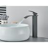 Brushed Golden Basin Faucets Elegant Waterfall Bathroom Sink Faucet Single Lever Hole Deck Mount Brass  Mixer Taps