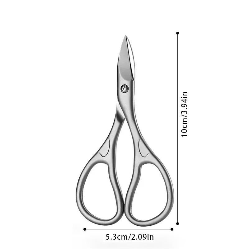 

1 шт. профессиональные ножницы для ногтей, бровей, ресниц, многоцелевые изогнутые лезвия для маникюра и педикюра, кусачки для ногтей на ногах