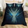 2025 Luxury New 3D Print Scientisfictional Dragon Duvet Cover Set Colorful Graffiti Bed Linen Set Bohemia Bedding Set