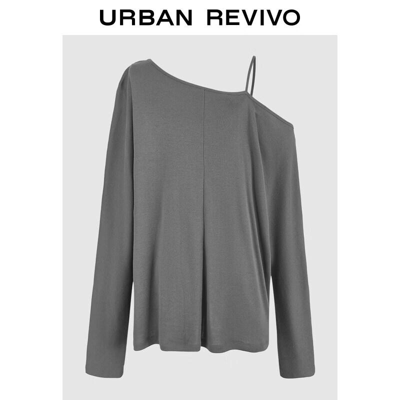 UR2026 Women s One-Shoulder Long Sleeve T-Shirt L
