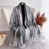 Vinter varmt kasjmirskjerf for kvinner Luksustrykk Pashmina sjal Wrap halstørkle kvinne Bufanda Echarpe Design pannebånd