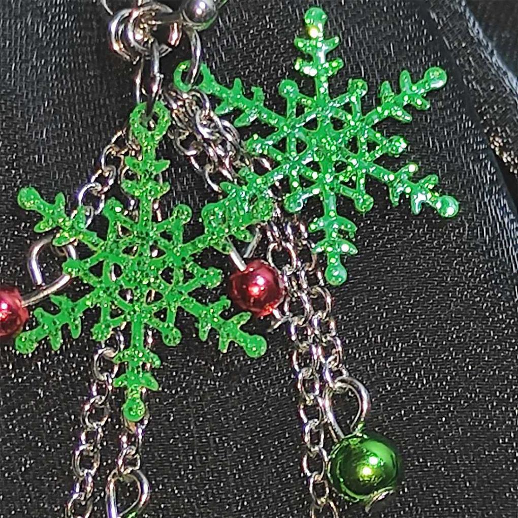 1 Pair Earrings Christmas Themed Stylish Reusable Ear Drop Anniversary Shopping Decorative Jewelry Festival Birthday Gift