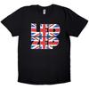 Led Zeppelin T Shirt Union Jack Type Band Logo New Official Mens Black