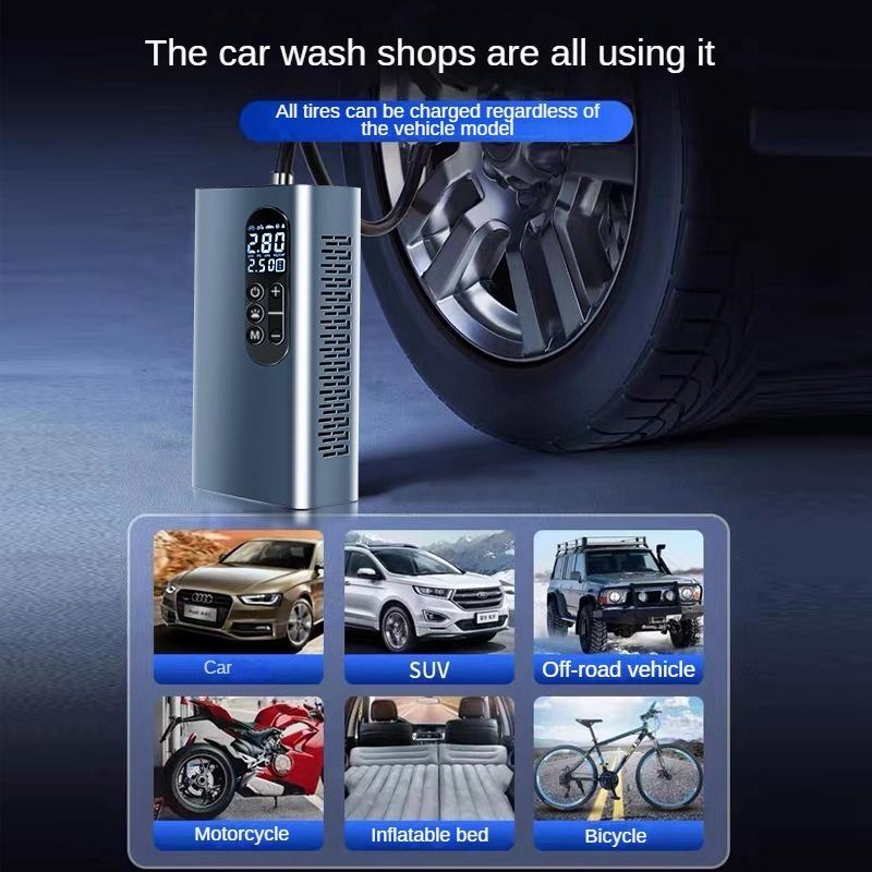 150PSI Rechargeable Air Pump Tire Inflator Portable Compressor Digital Cordless Car Tyre Inflator For Bicycle Balls Boat