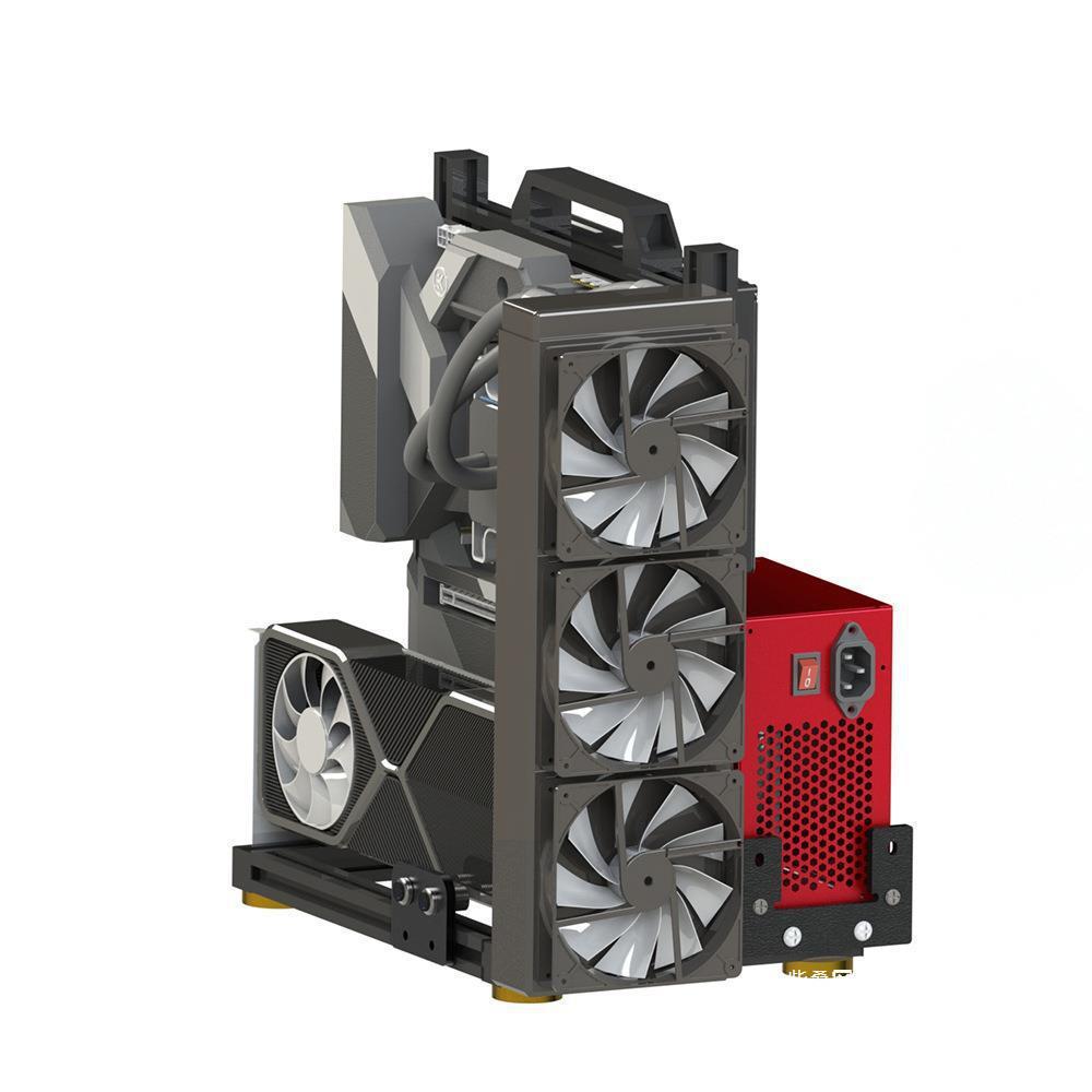 Open Chassis Stand Vertical Transparent Creative Personalized Water Cooling Mini Simple Platform Computer Stand Personalized Chassis