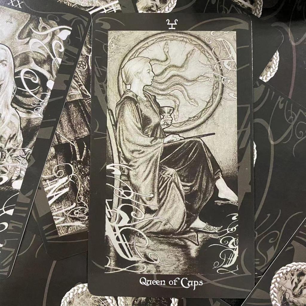 12 x 7 cm großes HP-Tarot-Deck mit Samt-Tarot-Taschen