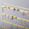DIY Jewelry Display Stand 6-Tiered Ear Stud Rack Earrings Storage Rack  For Home & Retail Use