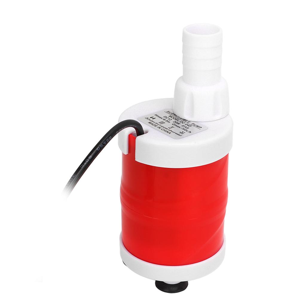 Submersible Water Pump Waterproof High Discharge Head 700L H 20W DC 12V for RV Home