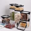 Square Plastic Storage Boxes Plastic Sealed Square Fresh-Keeping Boxes  Spices Storage