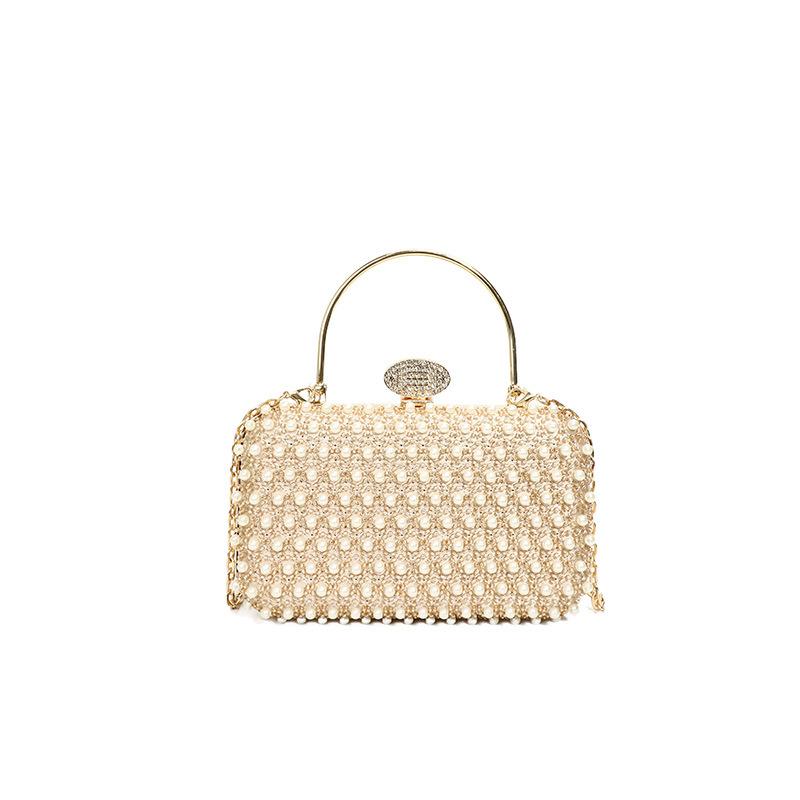 Paillette Evening Bag Fashion French Vintage Chain Shoulder bag Banquet Clutch Wedding Party Crossbody Bags Female Daily Purse
