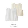 Kaslead New Women Clothes Western Style Fashion Simple and Versatile Sleeveless Short Small Top